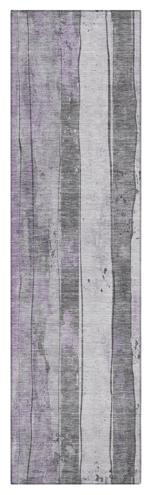 Machine Washable Indoor/Outdoor Chantille ACN1874 Violet 2'3" x 7'6" Runner Rug