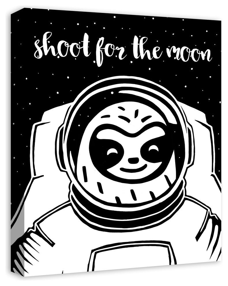 Shoot for the Moon 16x20 Canvas Wall Art