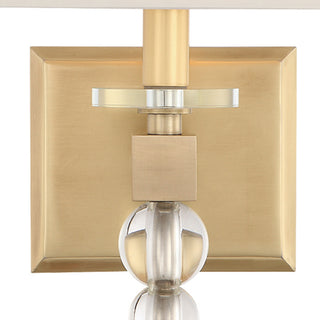 Crystorama Clover 1-Light Sconce, Aged Brass