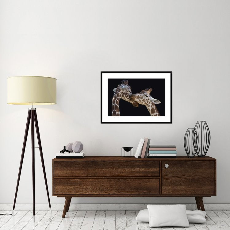"The Kiss" Framed Digital Print by Manfred Foeger, 38"x28"