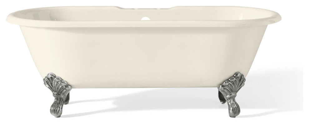 Cheviot Products Regal Cast Iron Bathtub With Faucet Holes and Shaughnessy