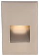 LEDme Vertical Step and Wall-Light 120V Red, Brushed Nickel