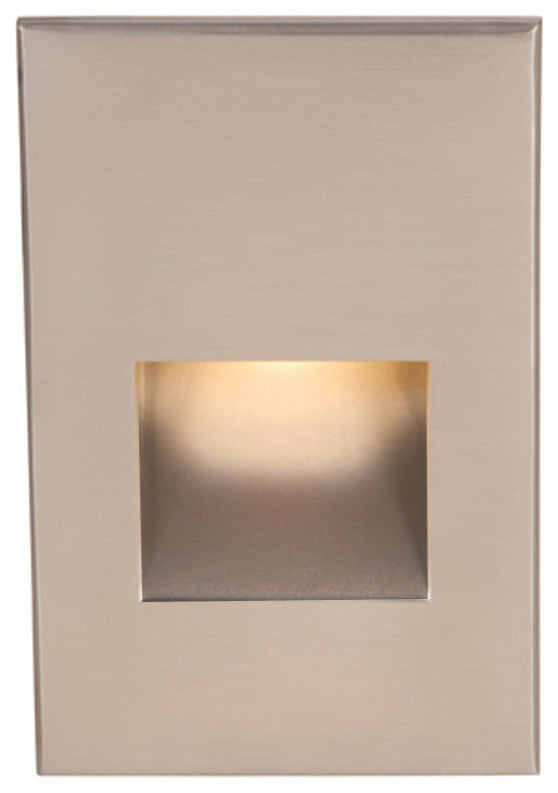 LEDme Vertical Step and Wall-Light 120V Red, Brushed Nickel