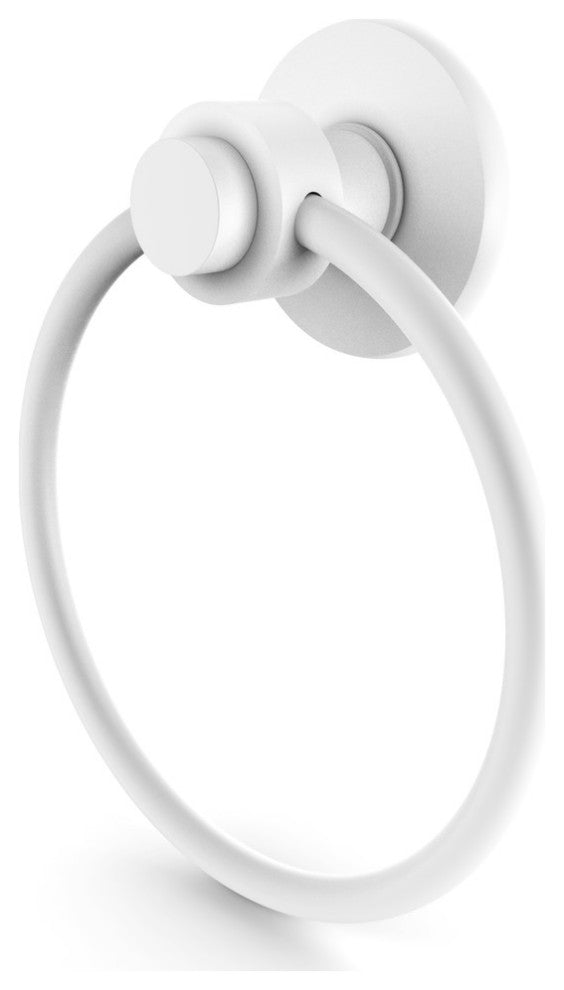 Mercury Towel Ring, Matte White