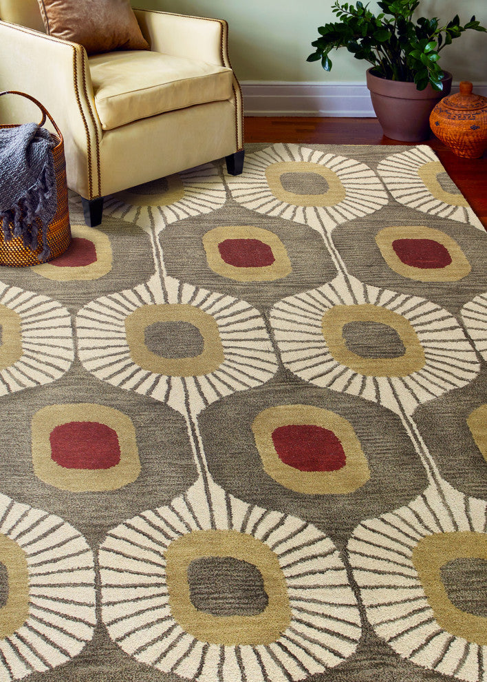 Bashian Woodbridge Area Rug, Mocha, 2.6''x8''