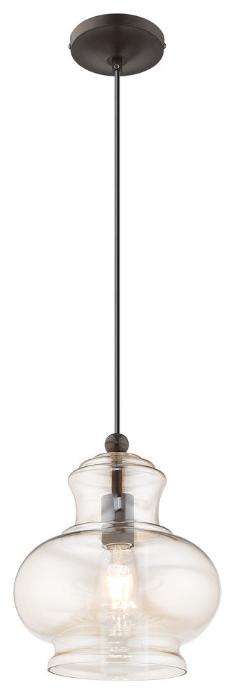Livex Lighting English Bronze 1-Light Mini Pendant