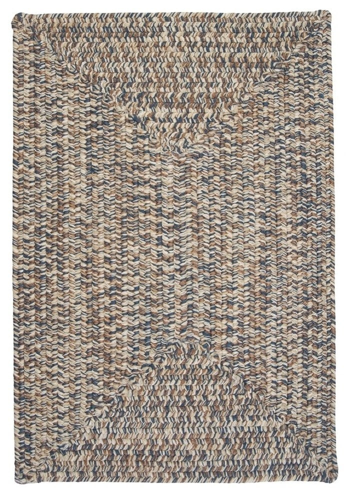 Corsica CC49 Lake Blue Indoor/Outdoor Area Rug, Rectangular 2'x12'