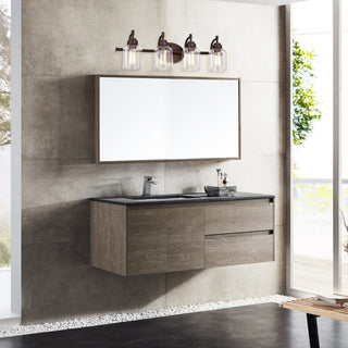 CHLOE Lighting ADAIR Transitional 4-Light Oil Rubbed Bronze Bath Fixture