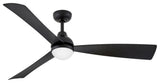Hinkley Lighting 905656-LDD Una 56" 3 Blade Indoor / Outdoor - Matte Black