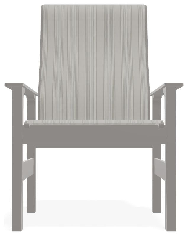 Leeward Sling Outdoor Armchair, Harbor/Warm Gray