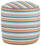 Mozaic Home Surround Sunrise Indoor/Outdoor Round Bean Pouf 20x20x18"