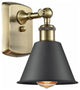 Innovations 516-1W-AB-M8-BK 1-Light Sconce, Antique Brass