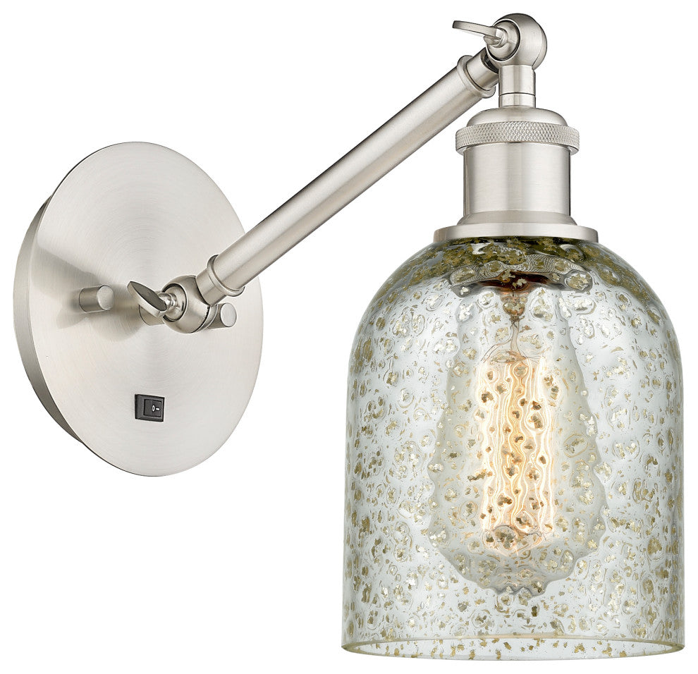 Innovations 317-1W-SN-G259 Caledonia 1 Light Sconce, Brushed Satin Nickel
