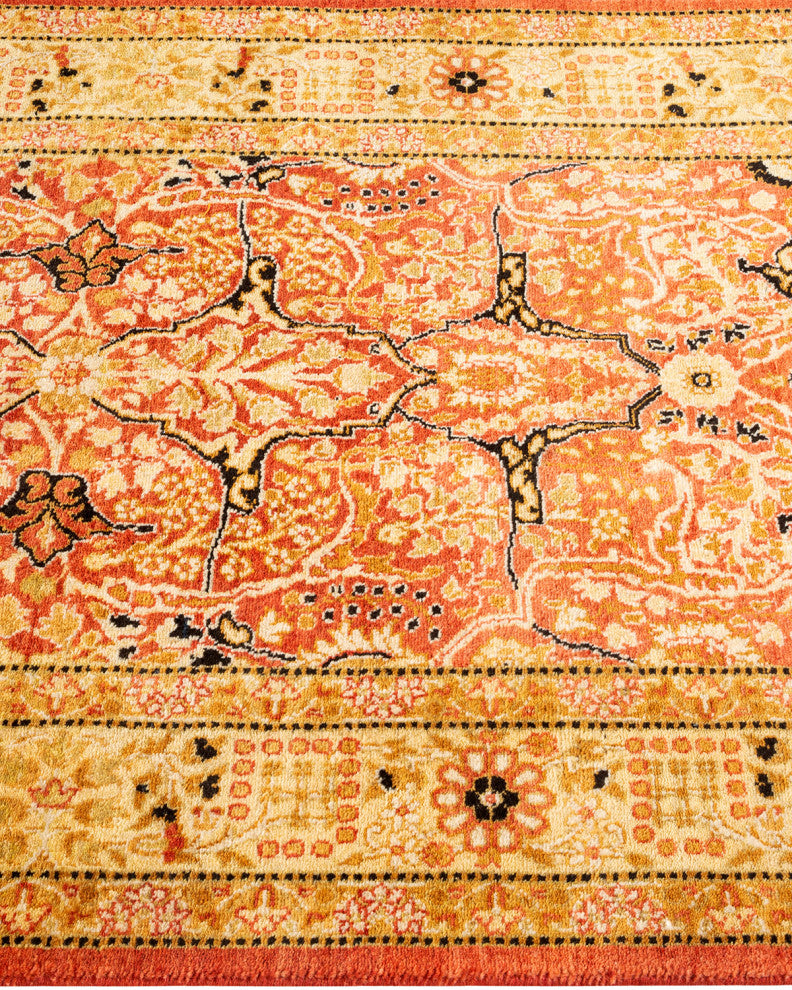 Mogul, One-of-a-Kind Hand-Knotted Area Rug Orange, 2' 6" x 8' 5"