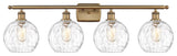 Innovations 516-4W-BB-G1215-8-LED 4 Light Bath Vanity Light, Brushed Brass
