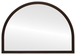 Vienne Framed Mantel Mirror, Crescent Cathedral, 38.4"x27.4", Rubbed Bronze