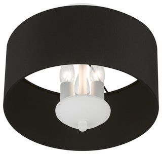 Livex Lighting 3 Light White Semi-Flush Mount