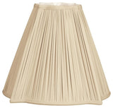Fancy Square Gather Pleat Basic Lampshade, Beige