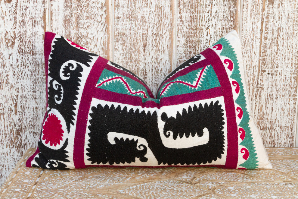 Anora Gul Suzani Lumbar Pillow