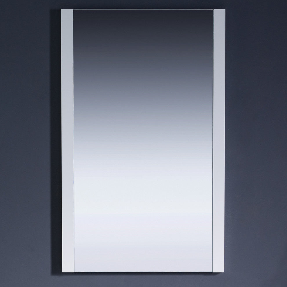 Torino Mirror, White, 21"
