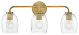 Lark Percy Bathroom Vanity Light, Lacquered Brass, 24"