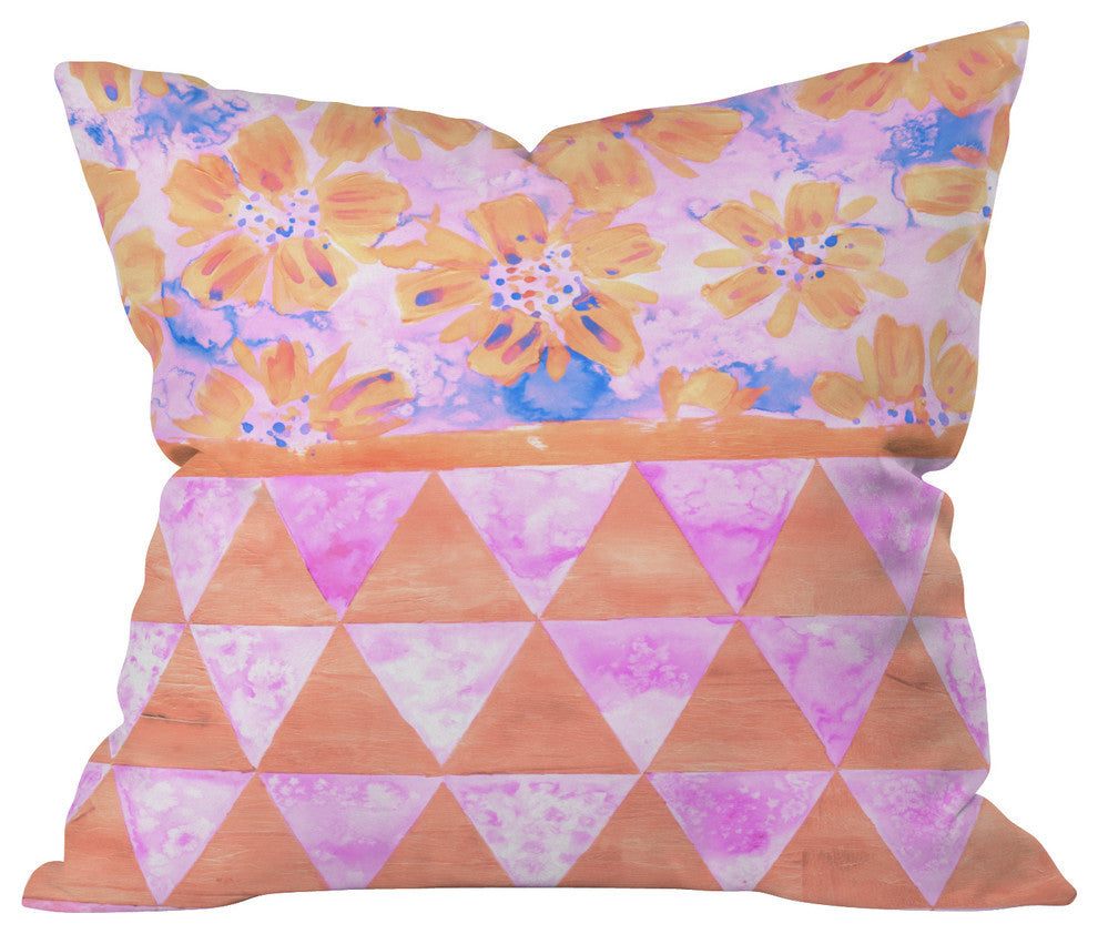 Deny Designs Dash And Ash Flora Fiesta 1 Outdoor Throw Pillow