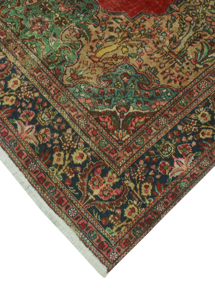 Fine Vintage Distressed Daniela Red Rug