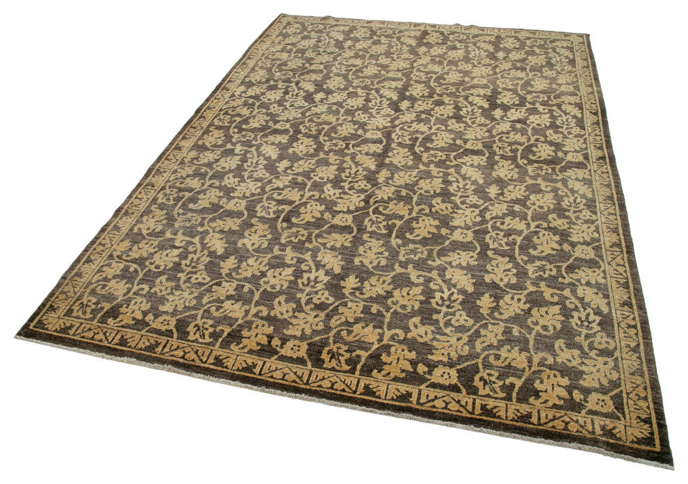 Rug N Carpet - Handmade Oriental 5' 11" x 9' 1" One-of-a-Kind Oushak Area Rug