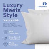 Decorative Throw Pillow Insert - Fluffy Euro Cushion Insert for bed or Couch, White, 16x16 Inch - 1 Pack, Microfiber
