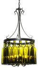 19W Tuscan Vineyard Villa 16 Wine Bottle Chandelier