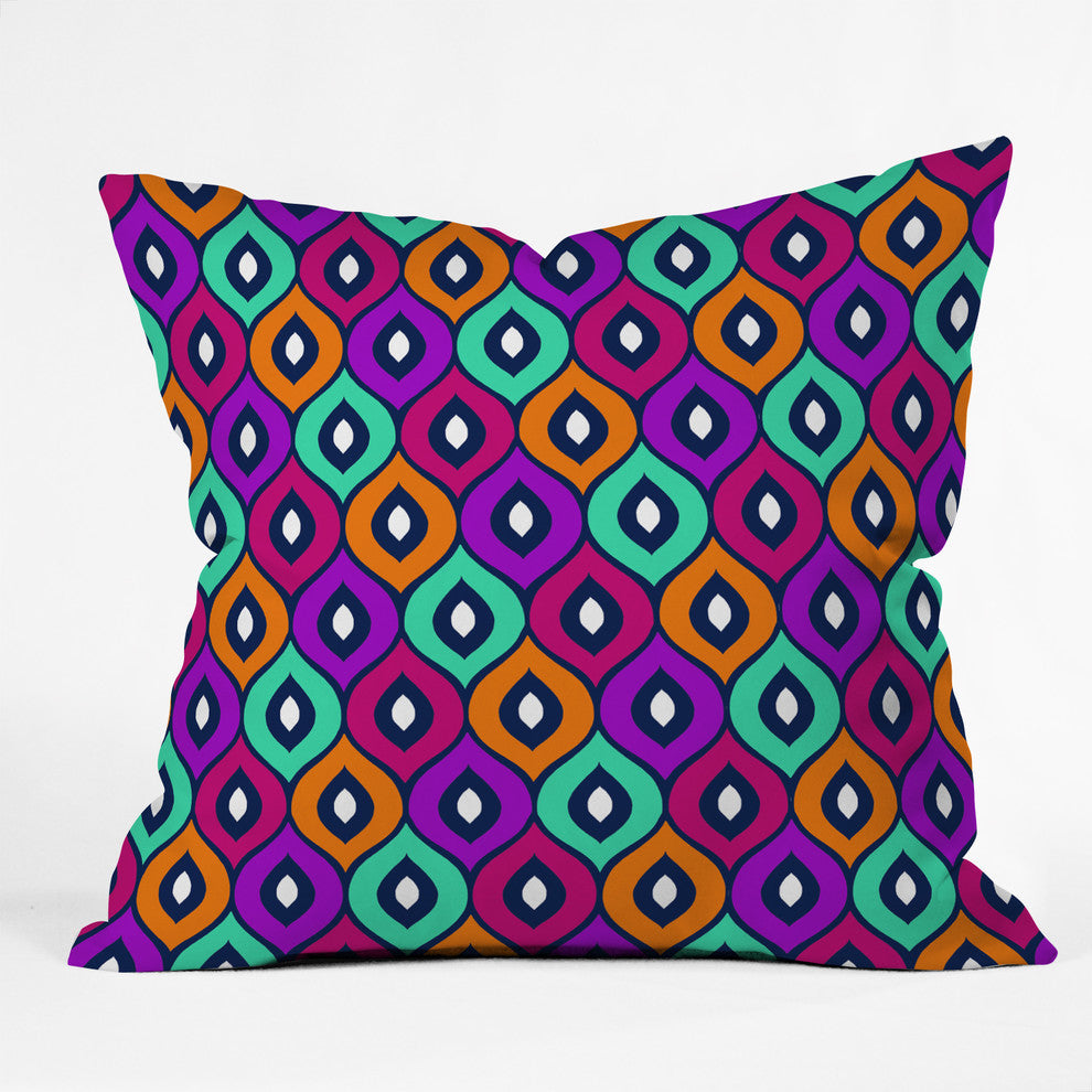 Deny Designs Aimee St Hill Leela Purple Outdoor Throw Pillow