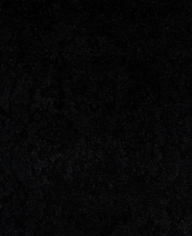 Overdyed One-of-a-Kind Hand-Knotted Area Rug Black, 3' 2" x 5' 4"