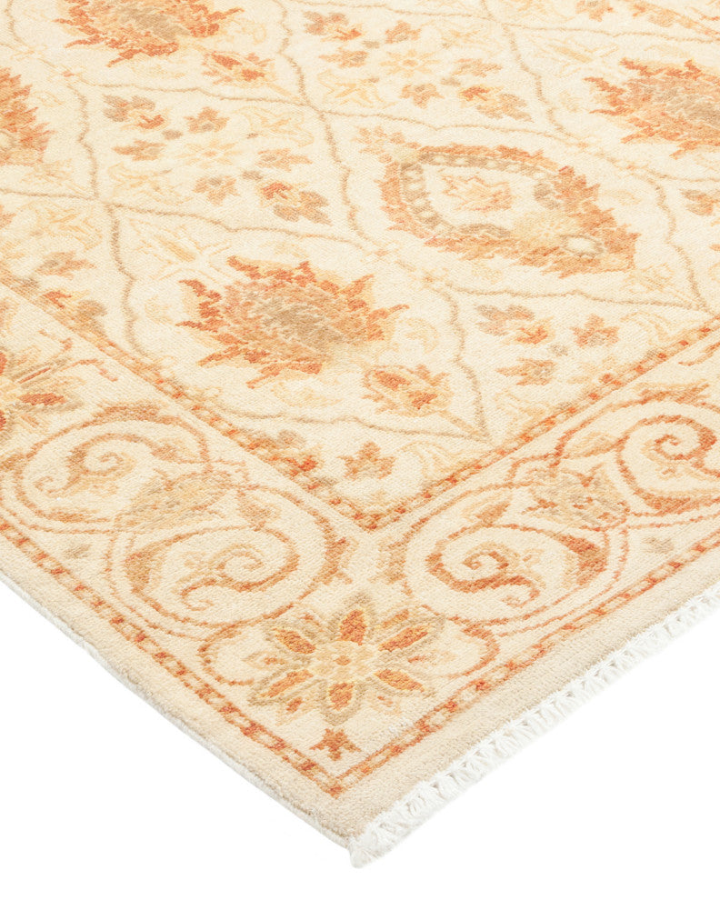 Mogul, One-of-a-Kind Hand-Knotted Runner Ivory, 2'7"x11'10"