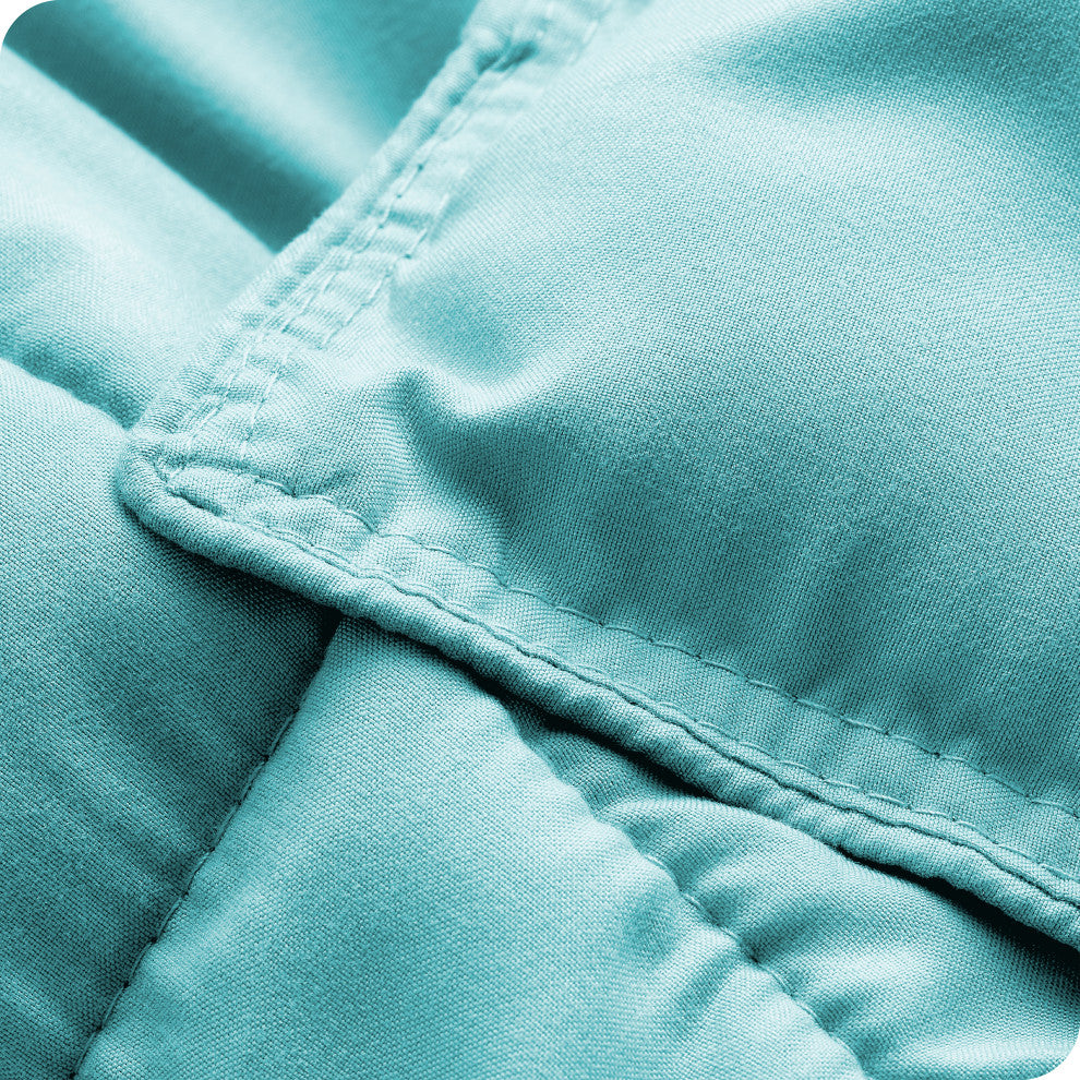 Bare Home Down Alternative Comforter Set, Aqua, Twin/Twin Xl