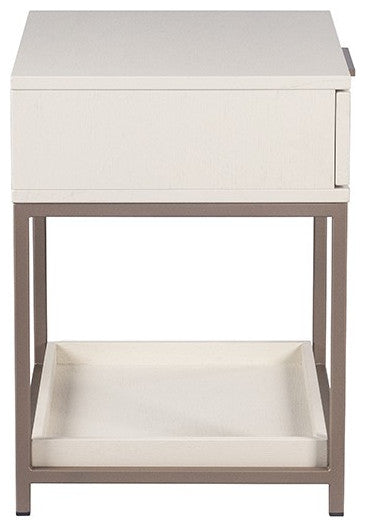 Rebel Nightstand, Champagne Gold, Cream