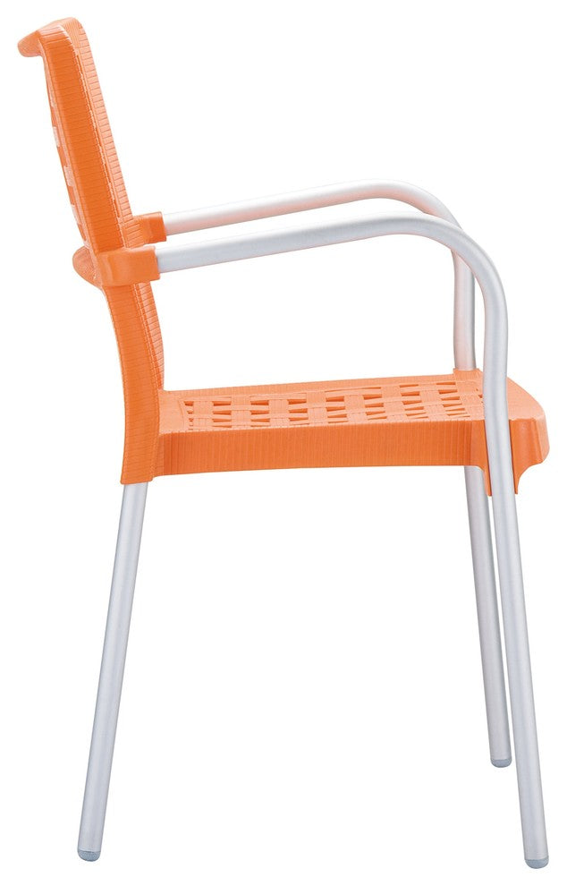 Compamia Gala Outdoor Dining Armchairs, Set of 2, Orange