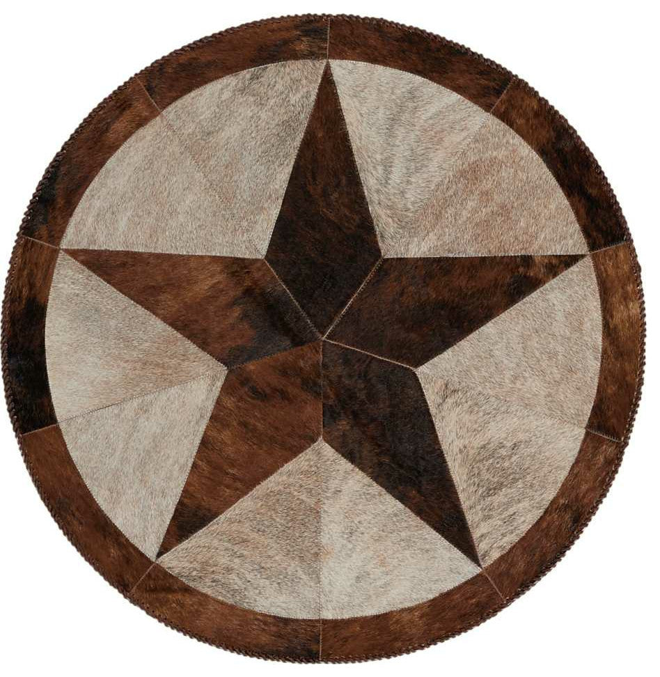 Nourison Dallas- Southwestern BR203 48"x48" Brown Rug