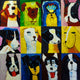 "Dogs I" Wall Art, 40"x40"