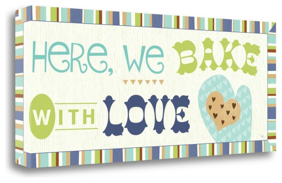 "Luv 2 Bake II" By Pela Studio,Ready to Hang Giclee Print on Gallery Wrap Canvas