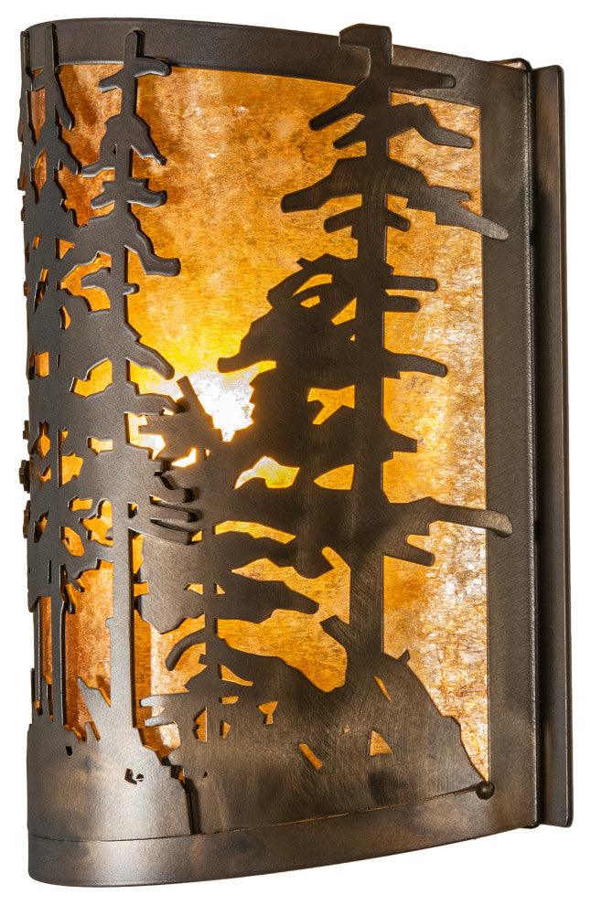 12 Wide Tall Pines Wall Sconce