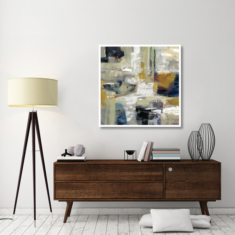 "Full Moon I with White" Digital Paper Print by Silvia Vassileva, 42"x42"