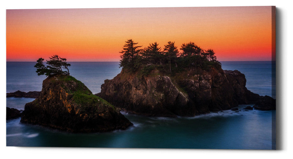 Epic Graffiti "Islands In The Sea" by Darren White, Giclee Canvas Art, 20"x40"