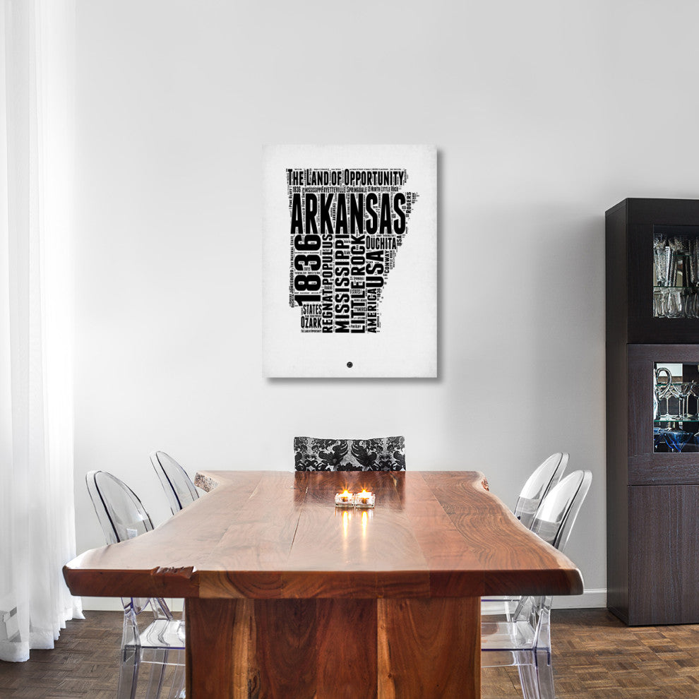 "Arkansas Word Cloud 2" Fine Art Print