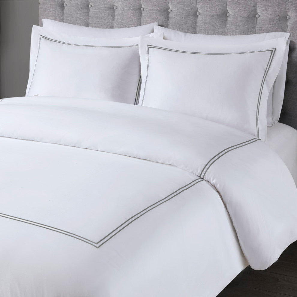 Madison Park Signature 100% Cotton Sateen Embroidered Comforter Set