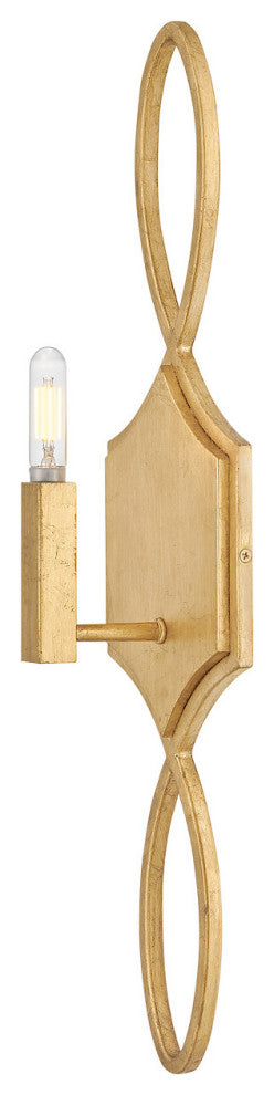 Hinkley Leona Large Sconce, Distressed Brass