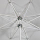 9'' Round Flexibe Commercial Umbrella, White, Graphite
