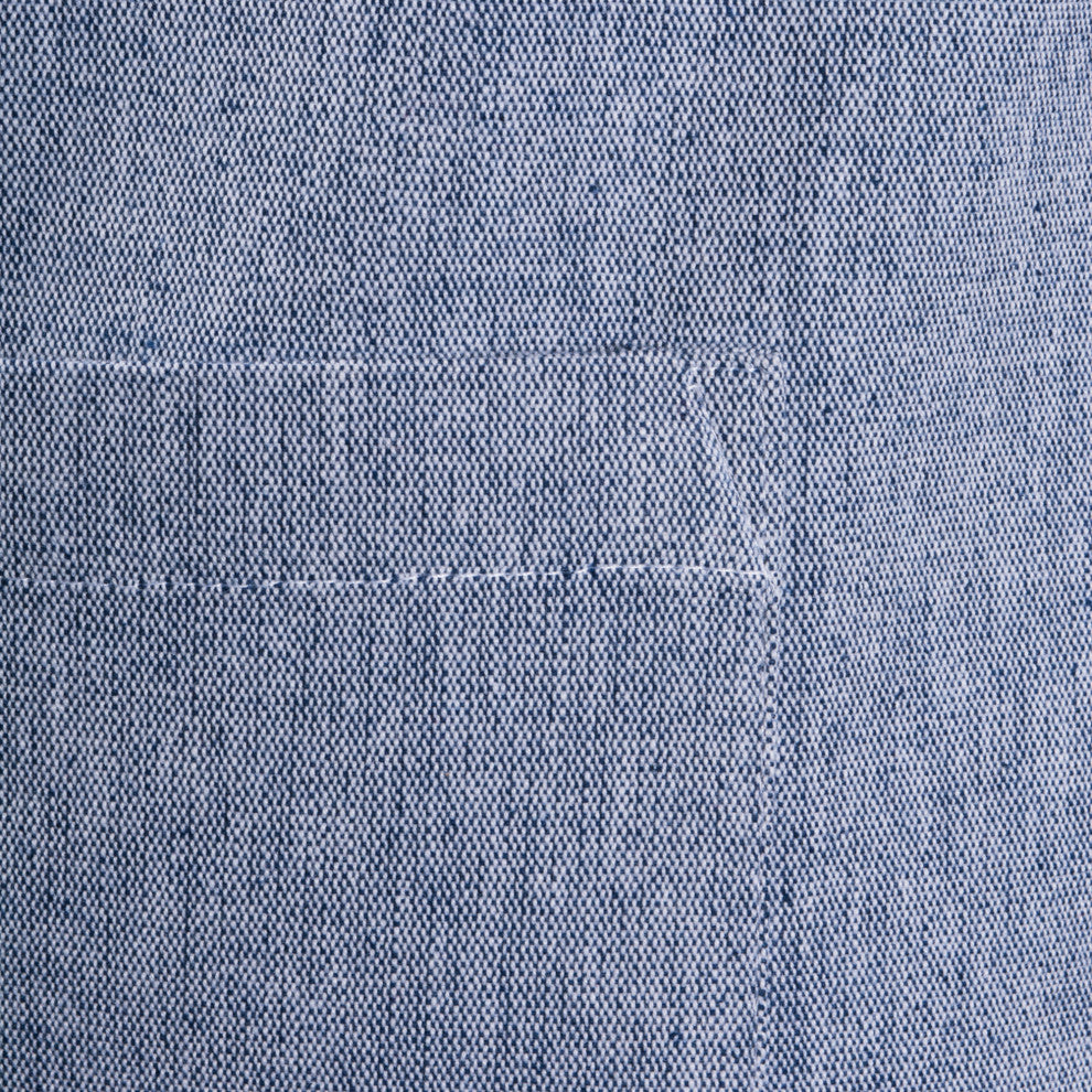 Blue Solid Chambray Bistro Apron