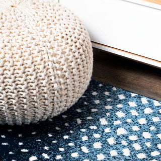 Antelope Modern Animal Navy/Cream 2 ft. x 8 ft. Runner Rug