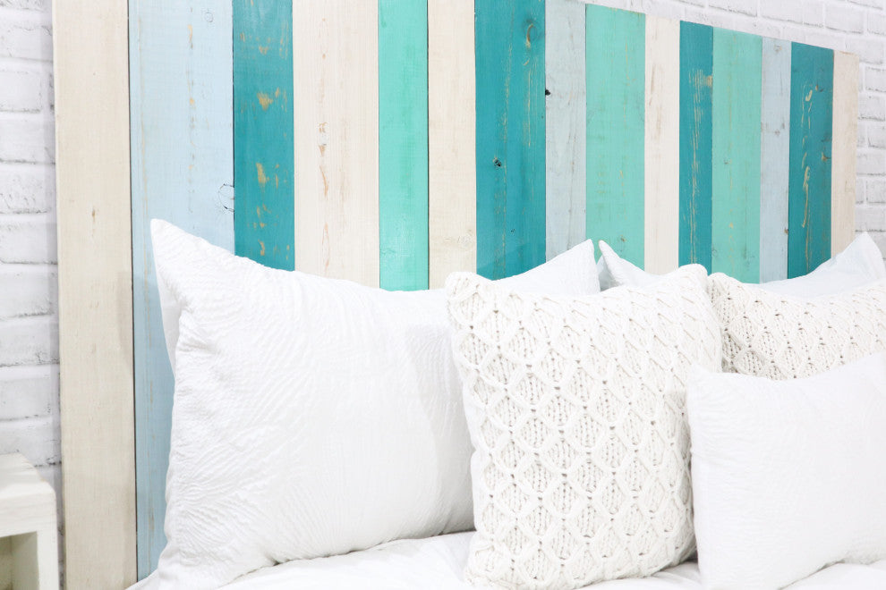 Handcrafted Headboard, Hanger Style, Serenity Mix, Queen