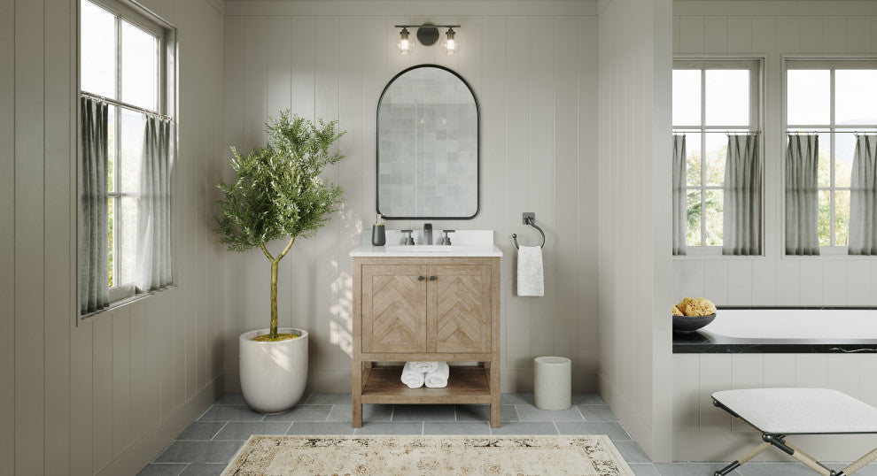 The Sequoia Bathroom Vanity, Acacia, 30", Single Sink, Freestanding